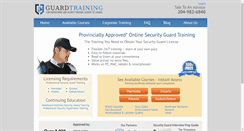 Desktop Screenshot of guardtraining.ca