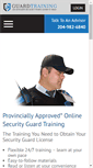 Mobile Screenshot of guardtraining.ca